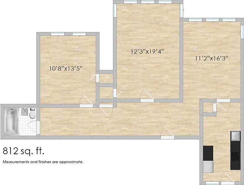 Floor plan 1350 N. Austin