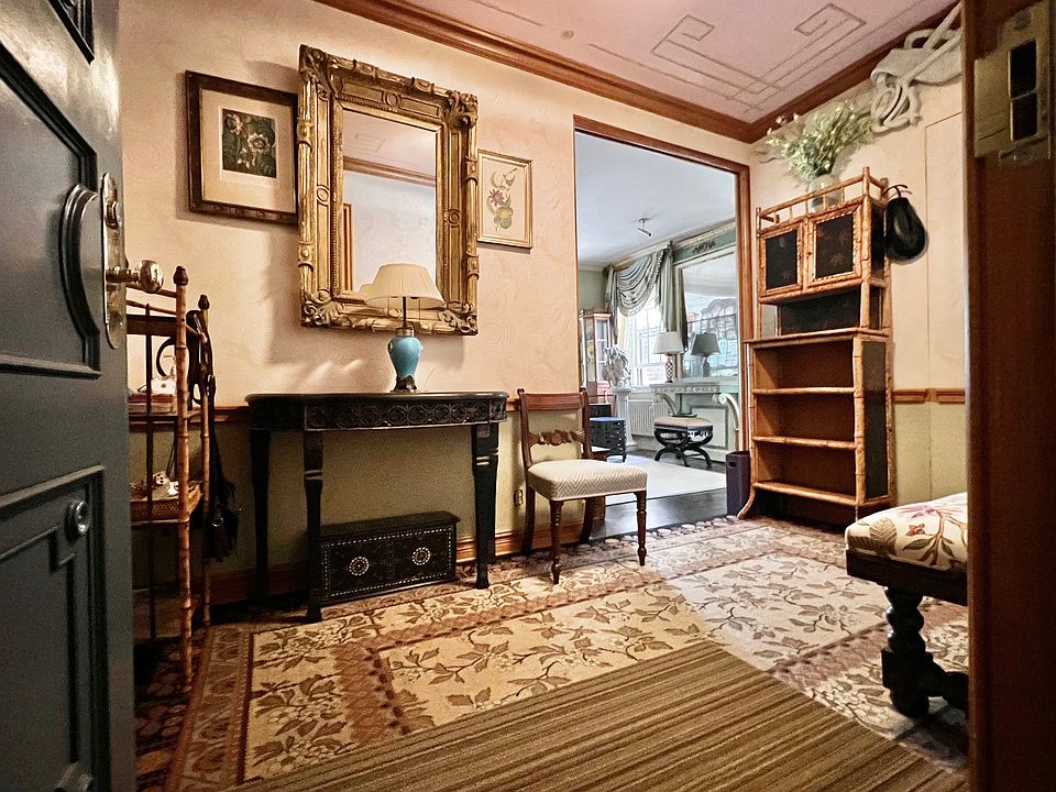 Entry Foyer with shelving storage