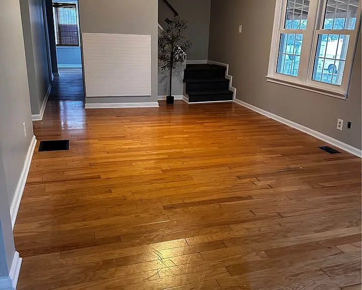 Living room with stairs to 2nd floor