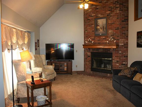 Great room with fireplace