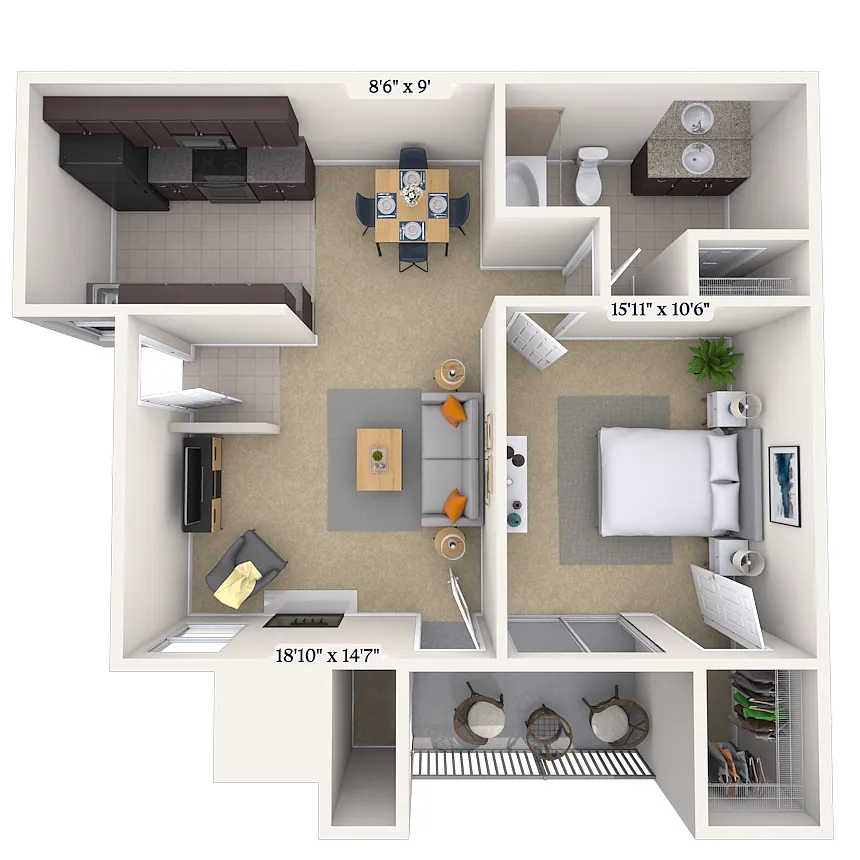 Floor plan 11B