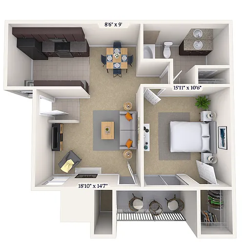 Floor plan 11B