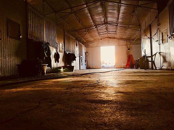 Inside of main barn
