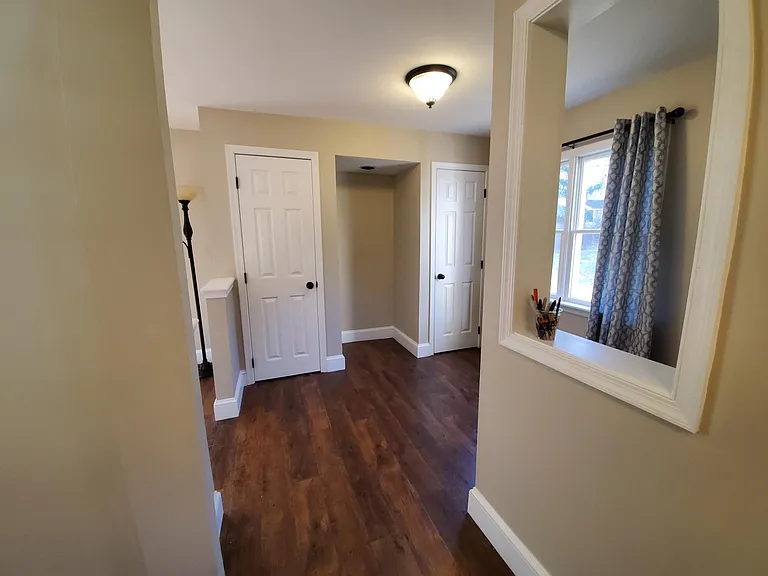 2 closets across from nook