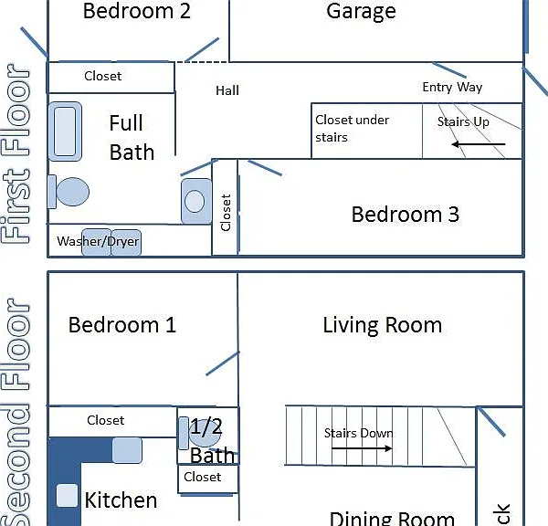 Bi-level townhome