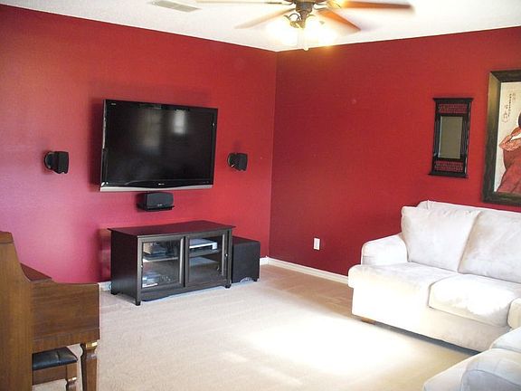 Living room connected to eat-in kitchen; open concept floorplan
