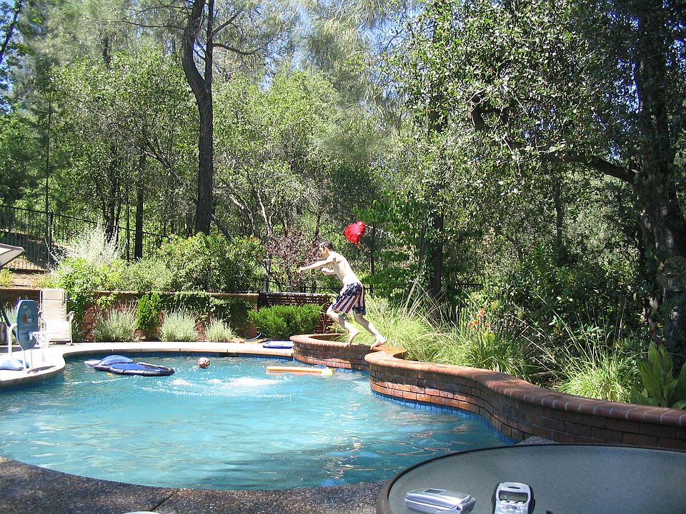 Playing in the pool