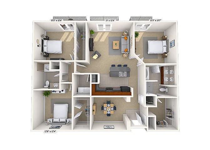 Floor plan Peachtree