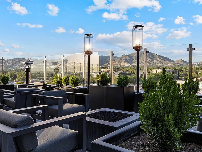 Rooftop Deck with Mountain Views