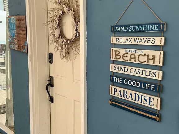 Front door of the cottage