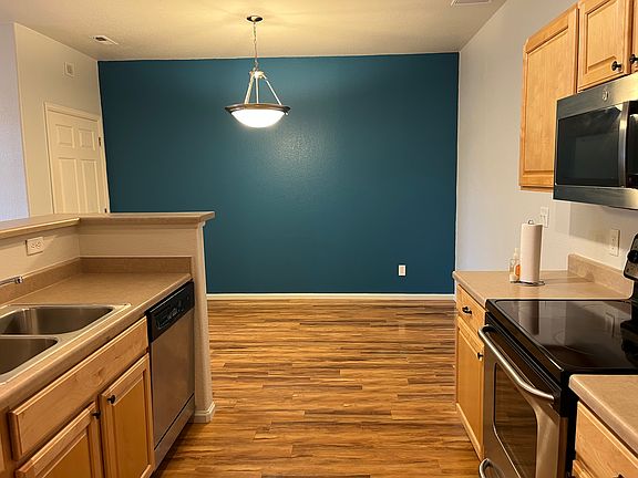 Kitchen facing dining room