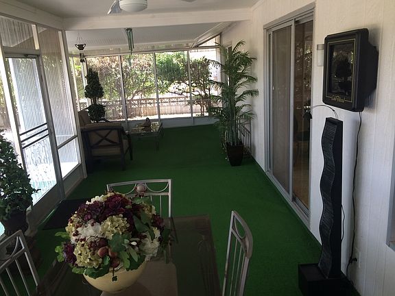 Enclosed Patio with Fan