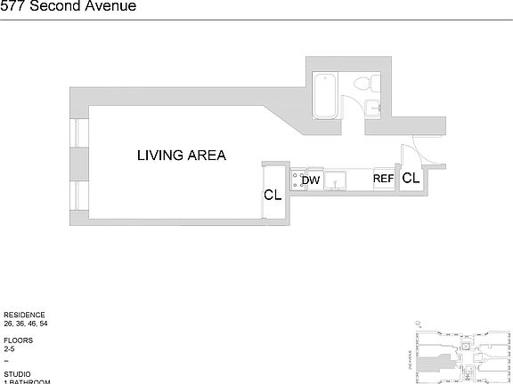 2nd image of 577 2nd Ave APT 26