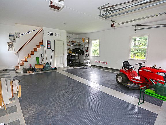 Finished garage