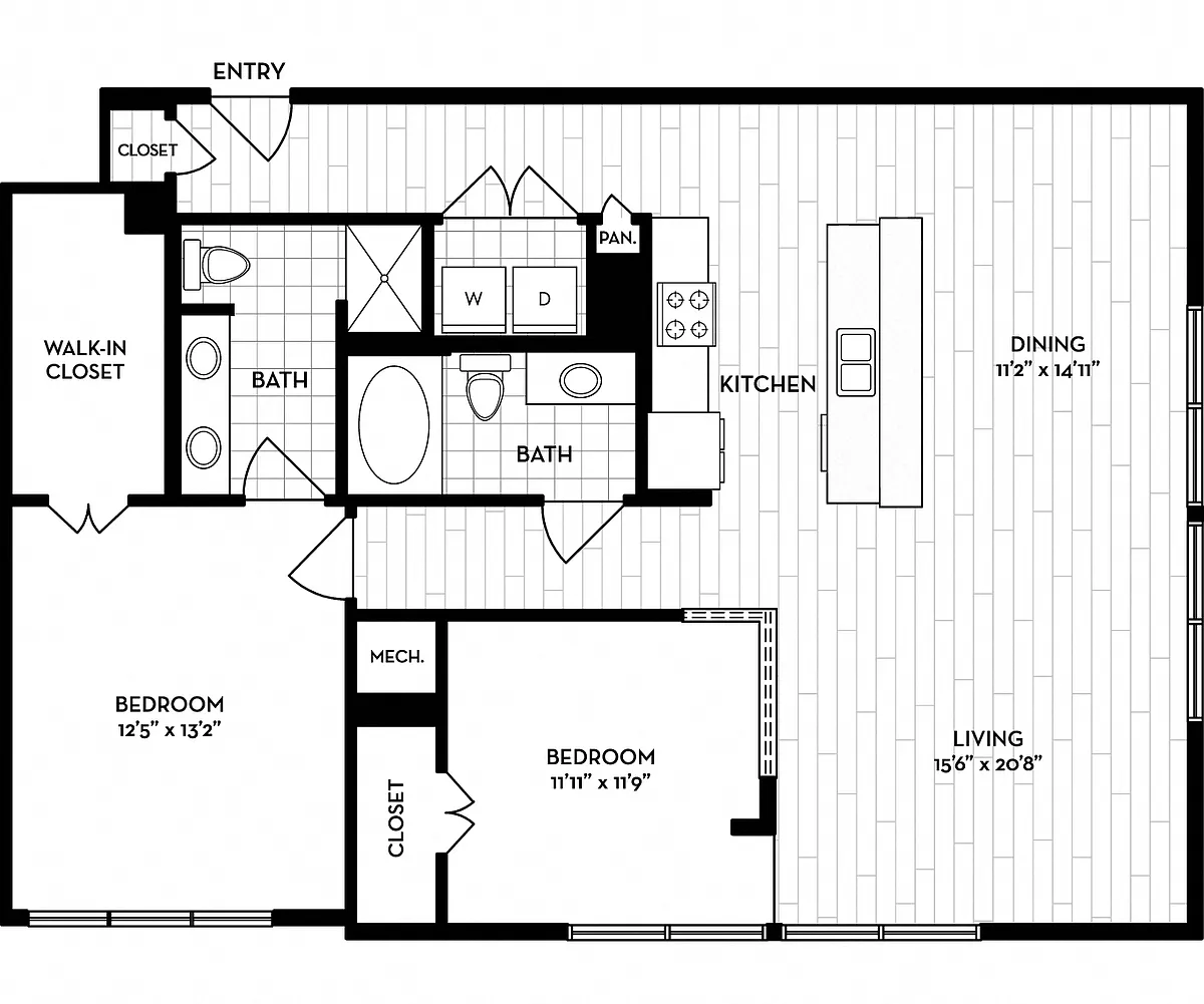 Floor plan Pearl and Peachtree
