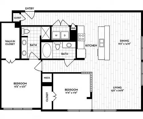 Floor plan Pearl and Peachtree