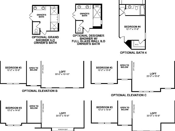 Sonoma Second Floor Options