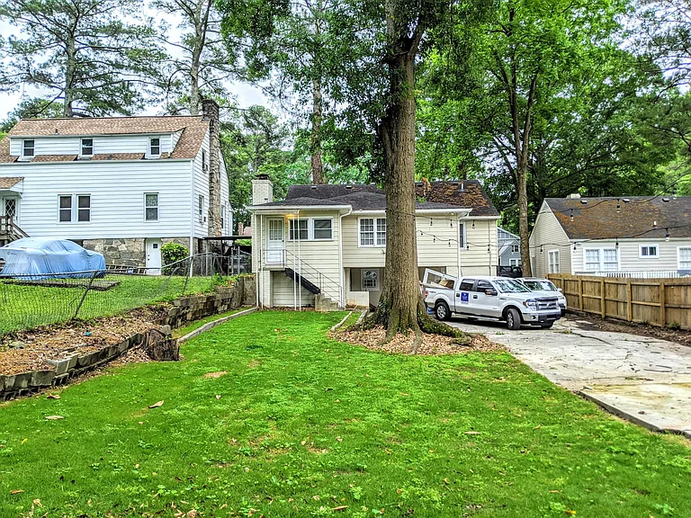 View of backyard shared space