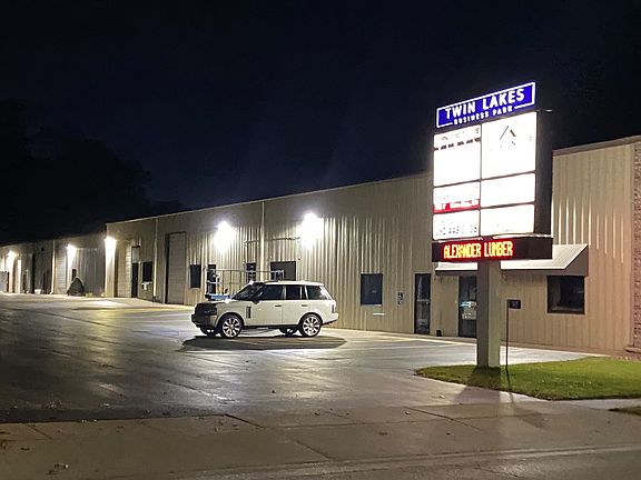 Well lit, includes position on monument sign with high traffic volume