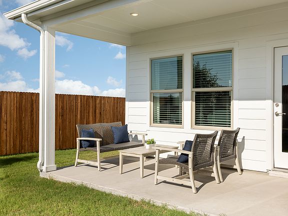 Enjoy the outdoors on the back patio of the Carlsbad