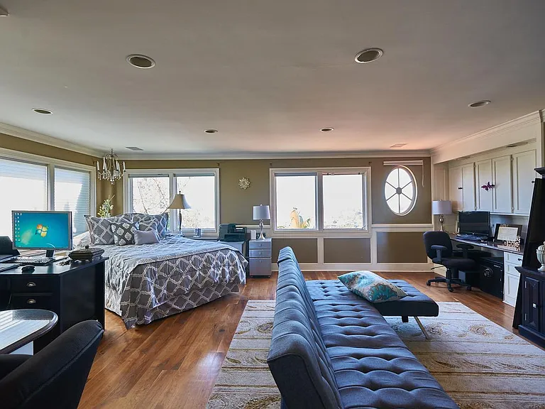 Second master suite bedroom and sitting area