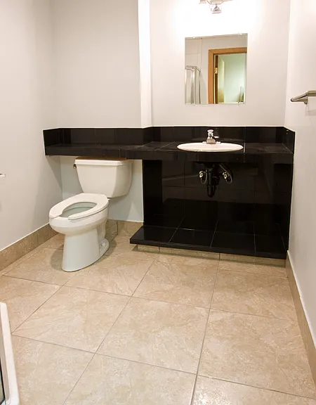 Tiled flooring