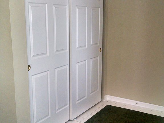 Double closet at front door
