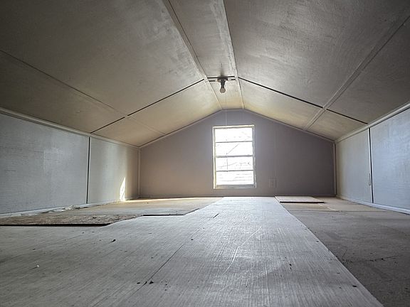 Large attic storage.