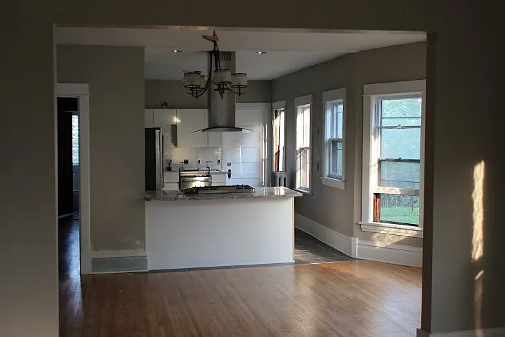 Southern exposure to kitchen, dining, and living room allows