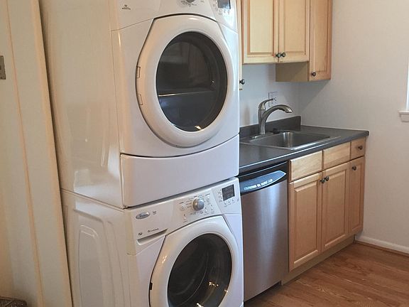 Kitchen with Stack Washer & Dryer