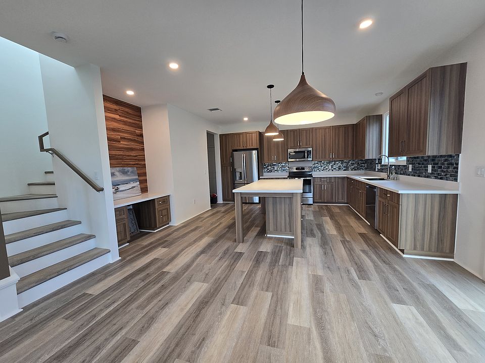 Open concept kitchen dining area