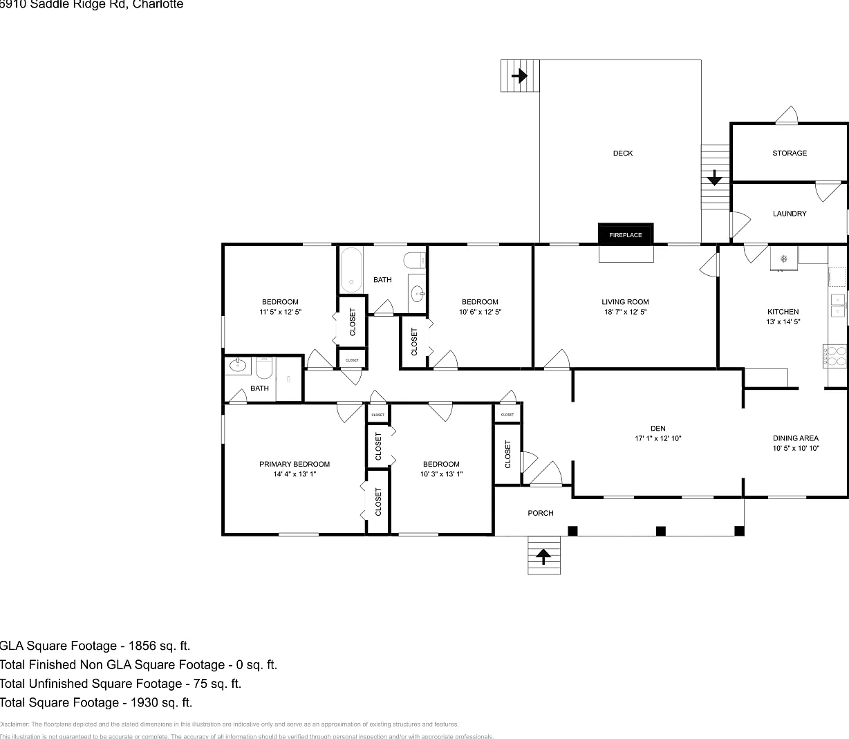 6910 Saddle Ridge Road Charlotte NC — Photo 2
