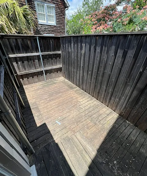 Private Fenced in Large Patio Area first floor