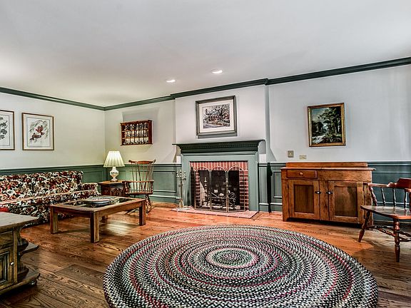 Living room with fireplace