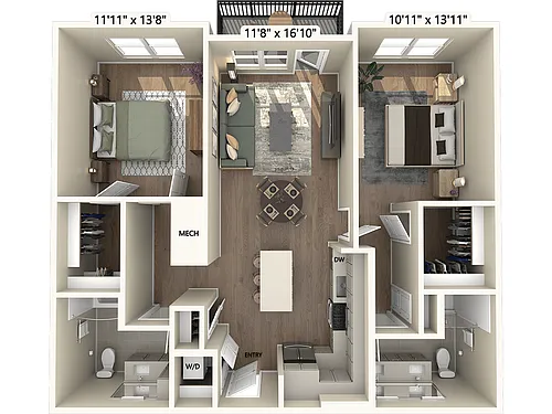 Floor plan B2m3-Upgrade