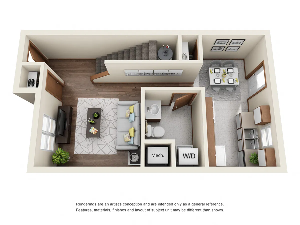 Floor plan TWO BEDROOM FLOORPLAN