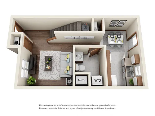 Floor plan TWO BEDROOM FLOORPLAN