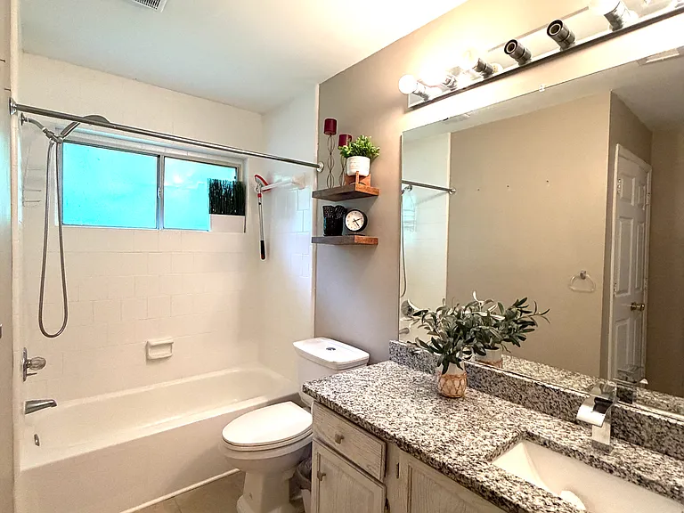 secondary bathroom on first floor