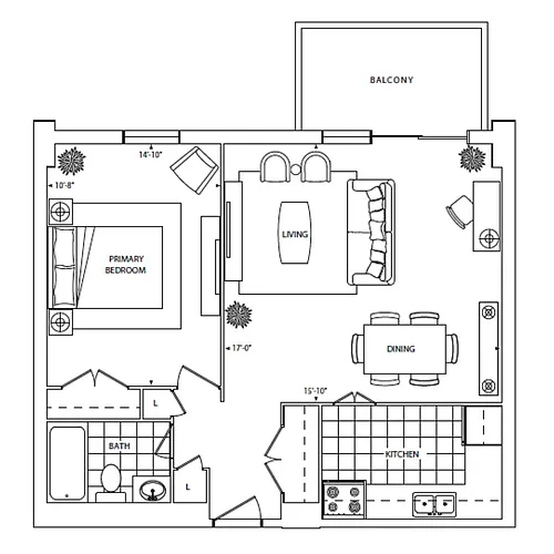 Floor plan 522
