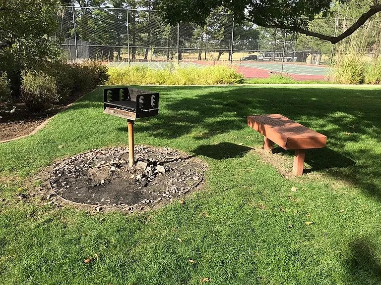 Tennis and grill areas