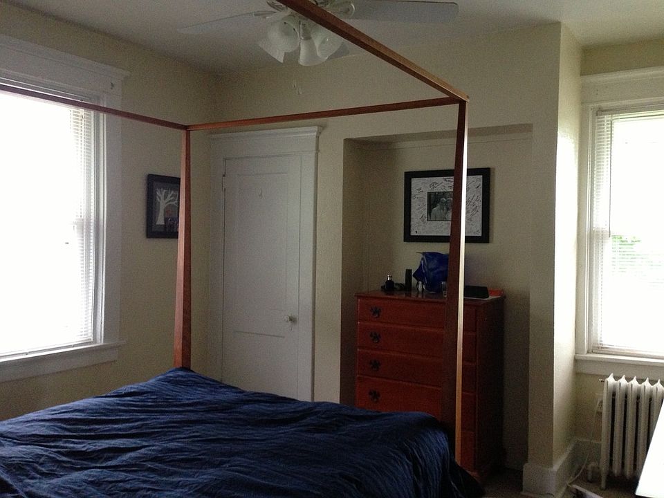 Bright bedroom with new paint and carpet