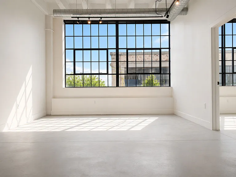 Industrial Loft Living Space at Cole Motor Apartments in Indianapolis