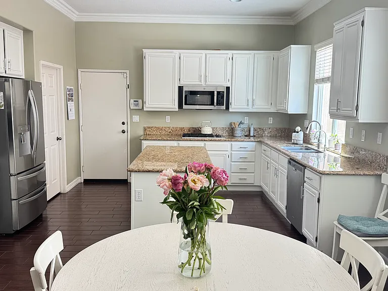 Kitchen with breakfast nook.