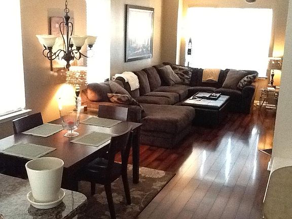 Open living space with hardwoods