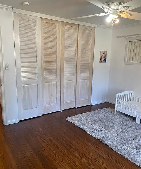 Large 2nd bedroom with beautiful flooring