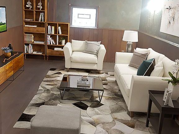 Finished lower level