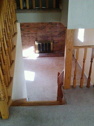 Downstairs to family room