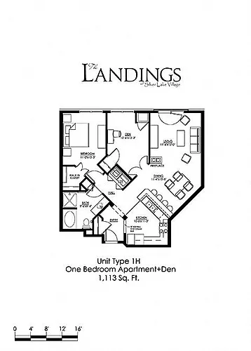 Floor plan One Bedroom H