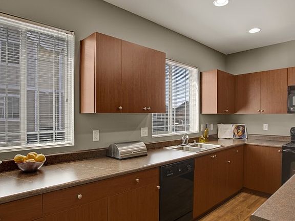 Classic Kitchen with Black Appliances