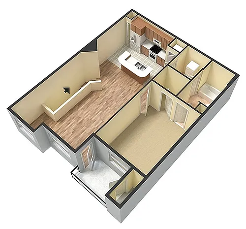 Floor plan 1 Luxury Terrace-Renovated